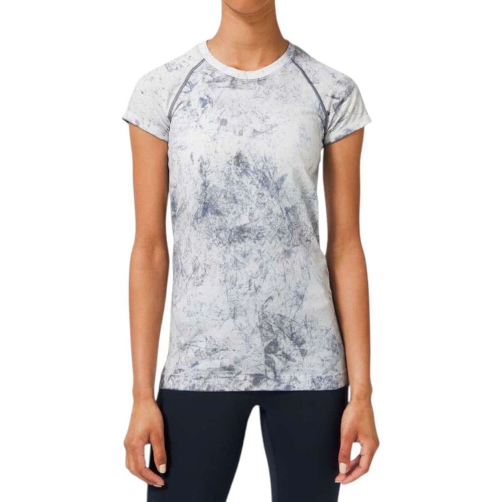 Lululemon Swiftly Tech Short Sleeve 2.0 MultiDye White / Grey / Black
